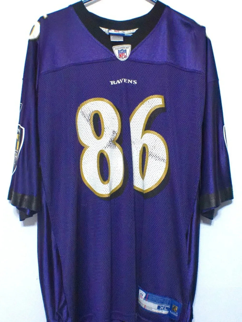 Reebok NFL Y2K Baltimore Ravens Todd Heap #86 Jersey Men's XL Purple On Field - Picture 1 of 8
